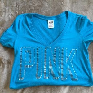 Pink turquoise tee